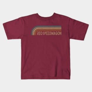 REO Speedwagon Retro Stripes Kids T-Shirt